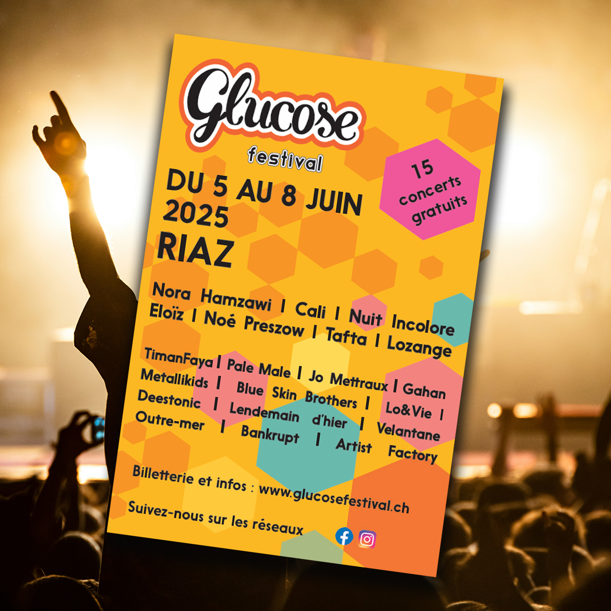 Gewinnen Sie 9x 2 Tickets für das Glucose Festival