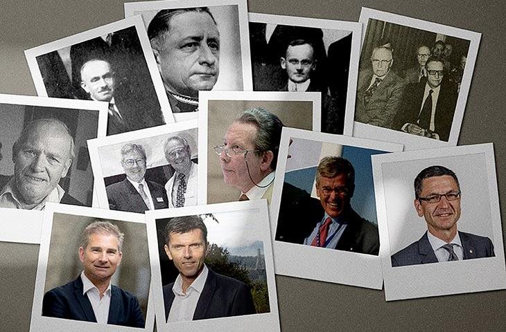 Die Präsidenten der Sektion